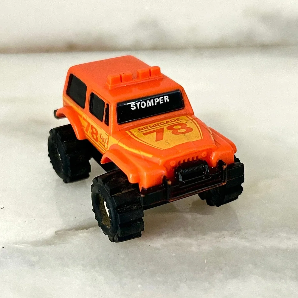 Vintage 1980's Schaper Stomper 4x4 Jeep Renegade Orange Toy Truck 78 Decal Macau